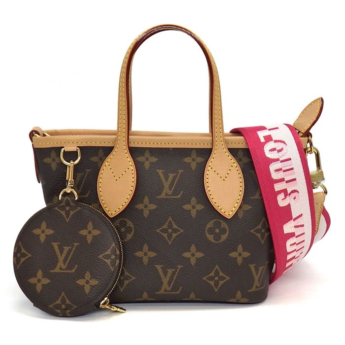 ルイ・ヴィトン Louis Vuitton トート/ショルダーバッグ ネヴァーフル BB M46786 ローズ・ペオニー モノグラムキャンバス レザー 【中古】