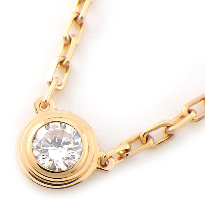 カルティエ Cartier ネックレス ダムール スモールモデル SM ディアマン レジェ B7215700 1ポイント ダイヤモンド 0.09ct K18PG 【中古】