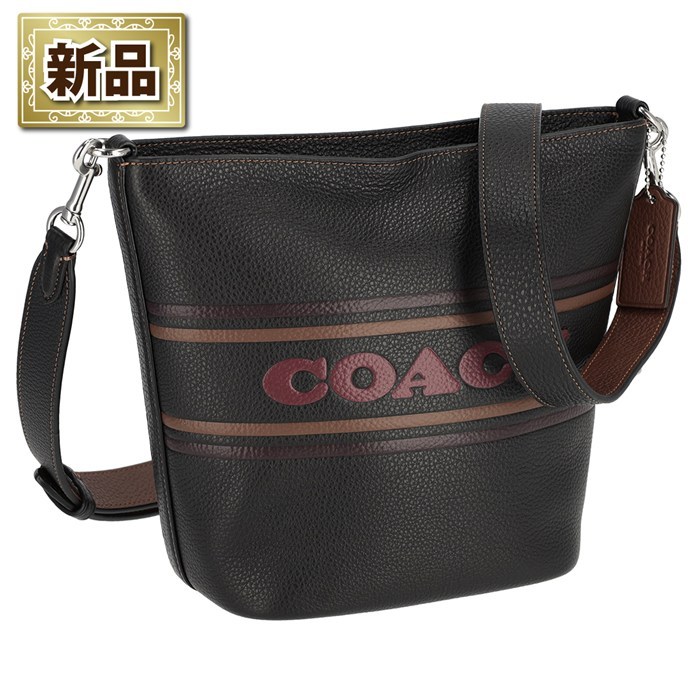 【新品】コーチ COACH ショルダーバッグ/メッセンジャーバッグ ロゴ ローガン ダッフルバッグ CH248 SVA47 2023AW ブラック レザー シルバー金具