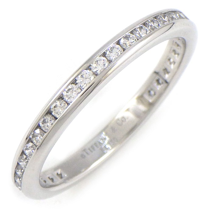 ティファニー Tiffany & Co. リング チャネル セッティング フルサークル エタニティ ダイヤモンド PT950 11.5号 【中古】