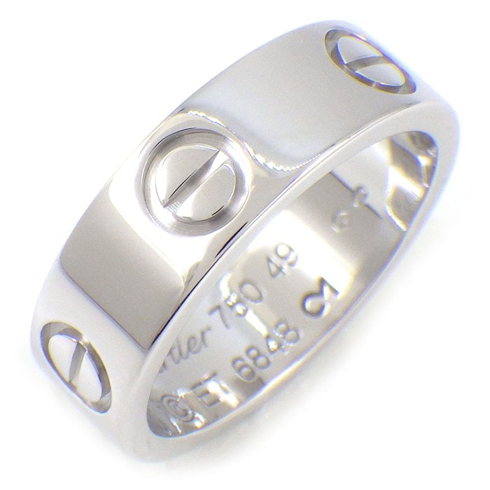 カルティエ Cartier リング ラブ クラシックモデル MM B4084749 K18WG 9号 / #49 【中古】