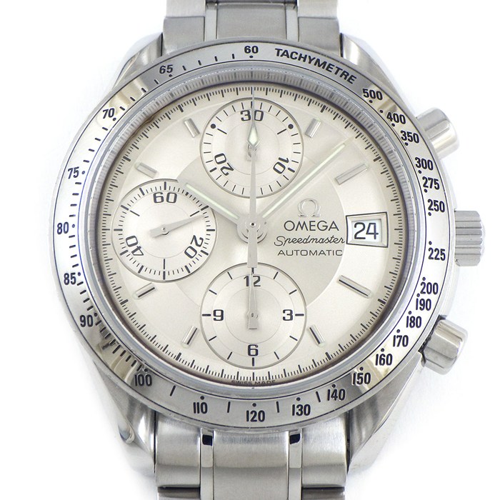 オメガ OMEGA 腕時計 スピードマスター 3513.30 シルバー文字盤 デイト クロノグラフ タキメーター 夜光針・インデックス SS 自動巻き 【箱・保付き】 【中古】