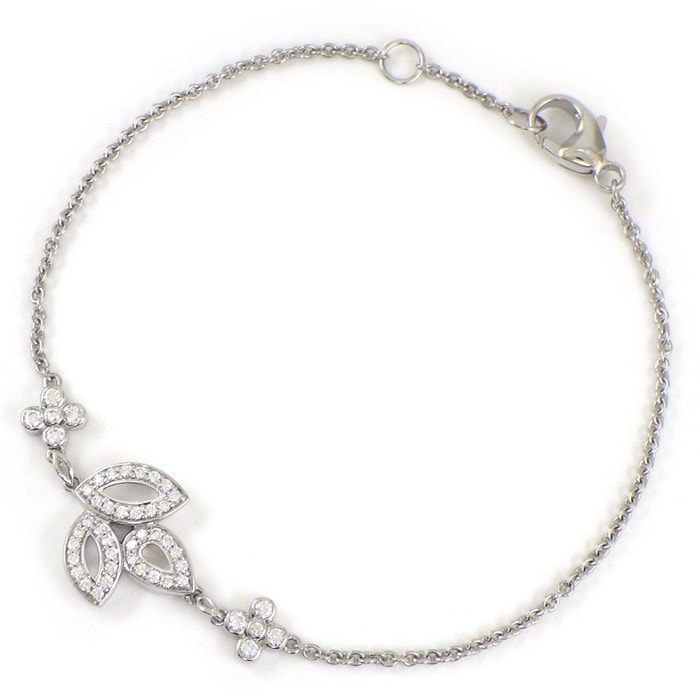 ハリーウィンストン HARRY WINSTON ブレスレット リリークラスター ミニ BRDPSM1MLC 47ポイント ダイヤモンド 計0.31ct PT950 【中古】