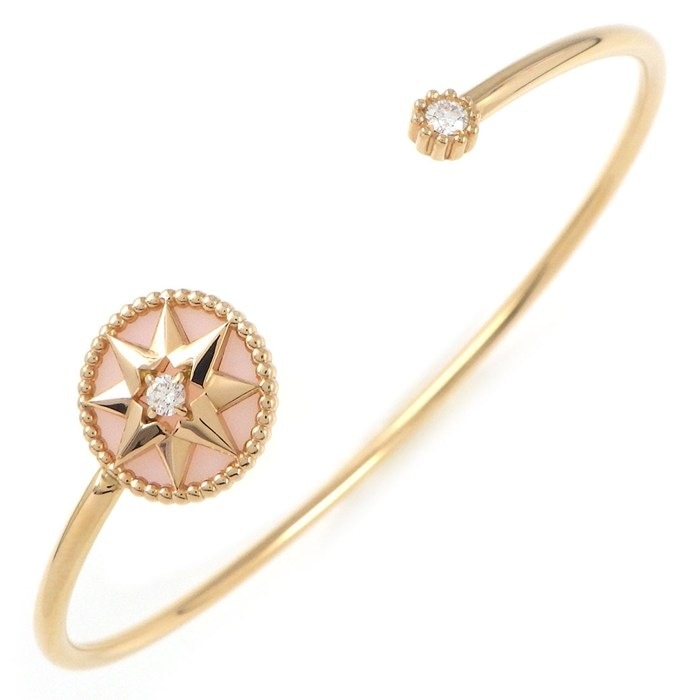 クリスチャンディオール Christian Dior バングル ローズデヴァン JRDV95199_0000 ピンク オパール ダイヤモンド 計0.08ct K18PG 【箱・保付き】 【中古】