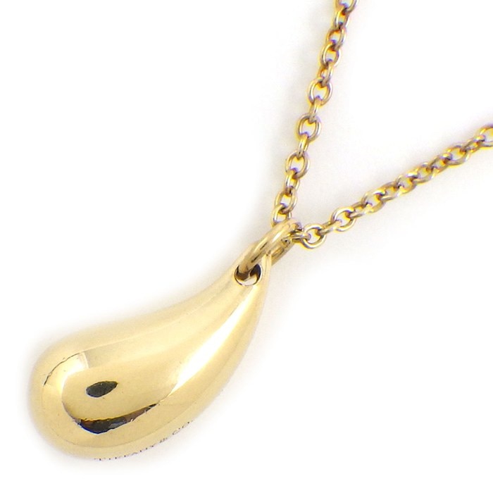 ティファニー Tiffany & Co. ネックレス ティアドロップ K18YG 【中古】