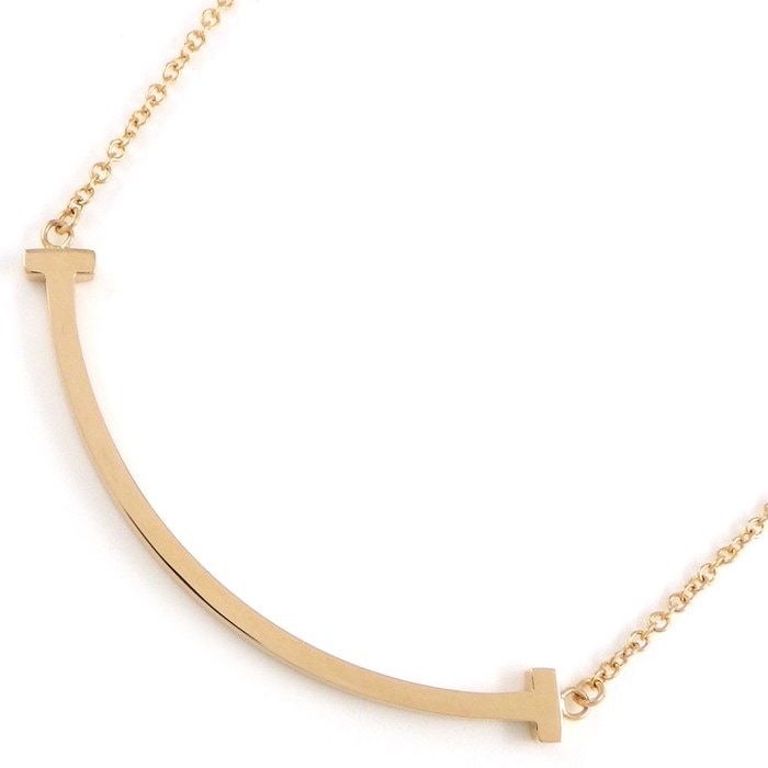 ティファニー Tiffany & Co. ネックレス Tスマイル スモール 60011679 K18PG 【中古】