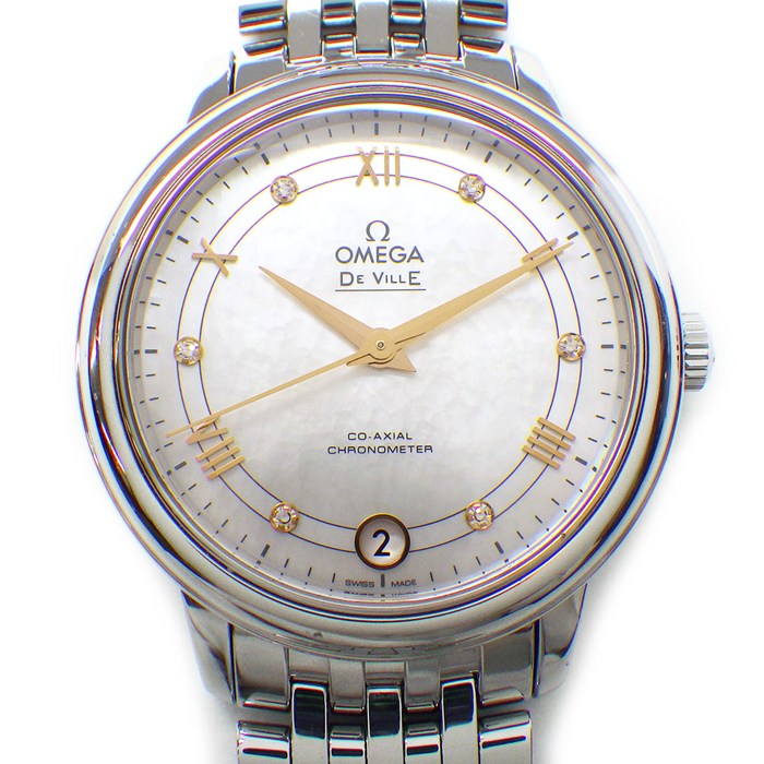 OMEGA 腕時計 シルバー/ゴールド OMEGA – TIMEANAGRAM