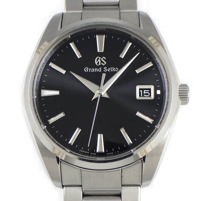 グランドセイコー Grand Seiko 腕時計 ヘリテージコレクション SBGP011/9F85-0AC0 デイト サンレイ ブラック文字盤 SS クオーツアナログ 【中古】