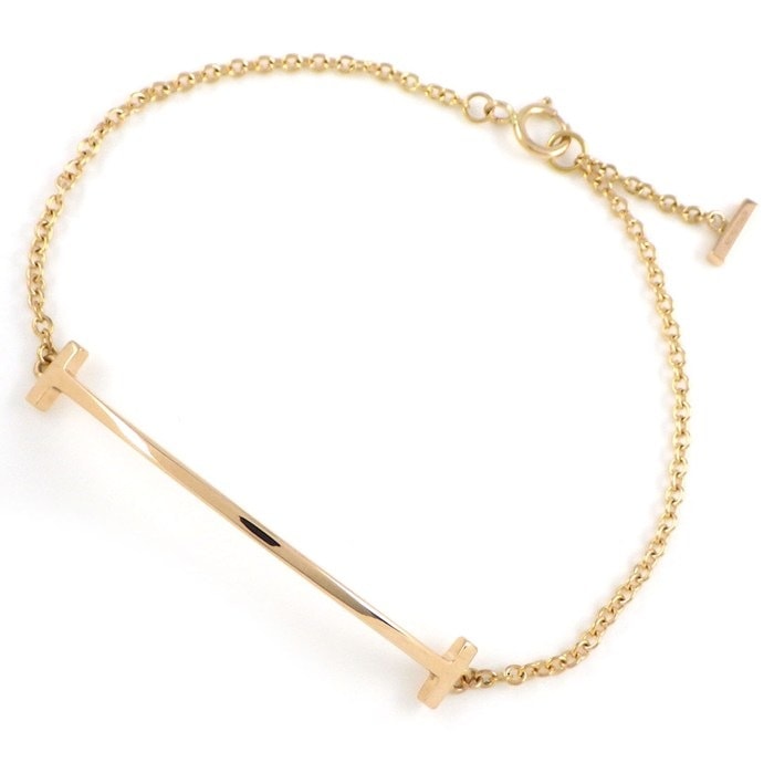 ティファニー Tiffany & Co. ブレスレット Tスマイル スモール 60150767 K18PG 【中古】