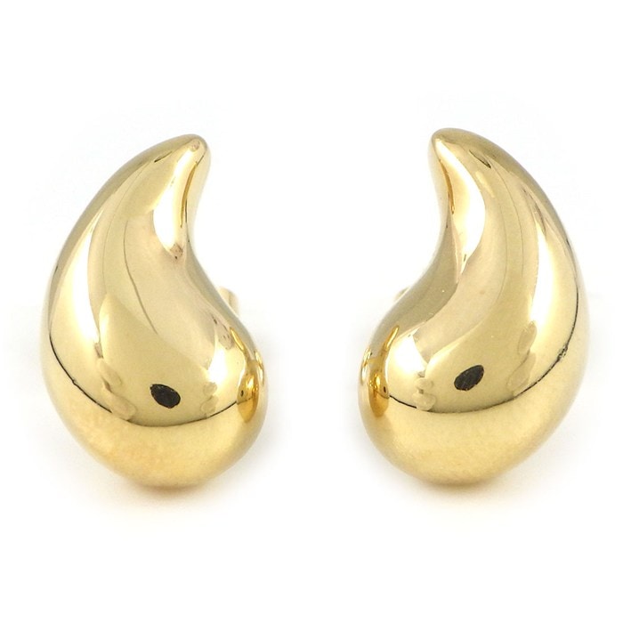 ティファニー Tiffany & Co. ピアス ティア ドロップ K18YG 【中古】