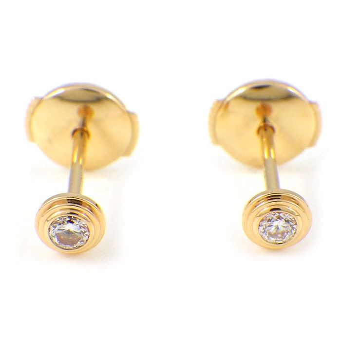 カルティエ Cartier ピアス ダムール XS ディアマン レジェ B8301214 ダイヤモンド 計0.08ct K18PG 【中古】