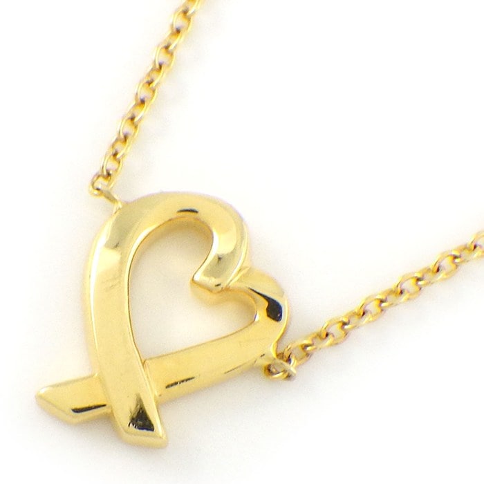 ティファニー Tiffany & Co. ネックレス ラヴィング ラビングハート K18YG 【中古】