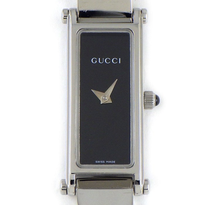 ☆極美品☆ GUCCI 1500L ゴールド スクエア 黒 ギャランティつき ☆極美品☆ GUCCI 1500L ゴールド スクエア 黒 ギャランティつき