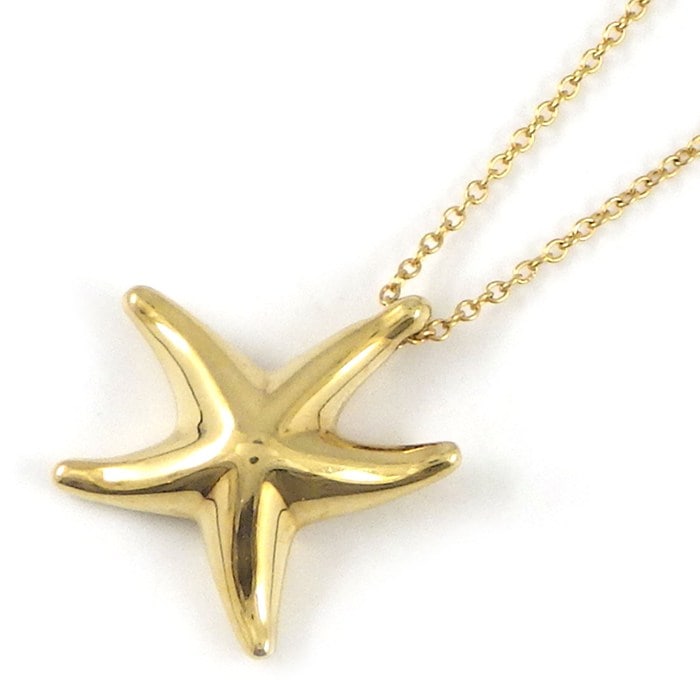 ティファニー Tiffany & Co. ネックレス スターフィッシュ ヒトデモチーフ K18YG 【中古】