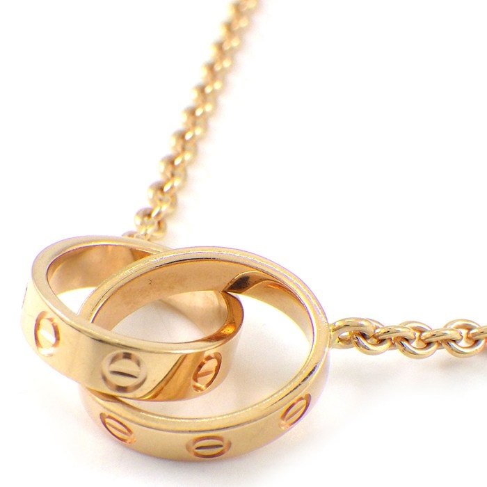 カルティエ Cartier ネックレス ラブ B7212300 ベビーラブ K18PG 【箱・保付き】 【中古】
