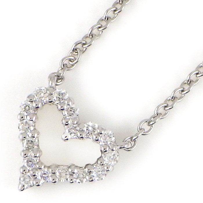 ティファニー Tiffany & Co. ネックレス センチメンタルハート エクストラミニ ダイヤモンド PT950 【中古】