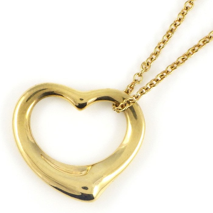 ティファニー Tiffany & Co. ネックレス オープンハート K18YG 【中古】
