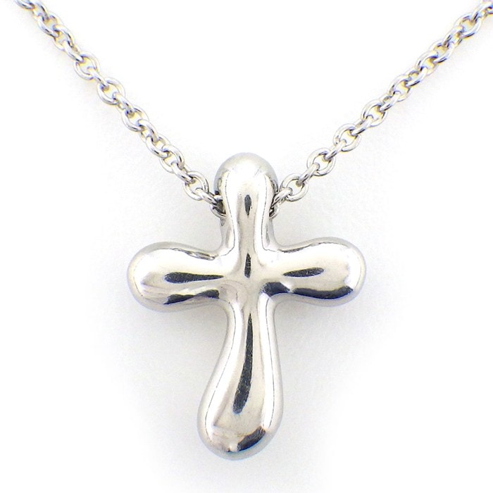 ティファニー Tiffany & Co. ネックレス スモール クロス PT950 【中古】