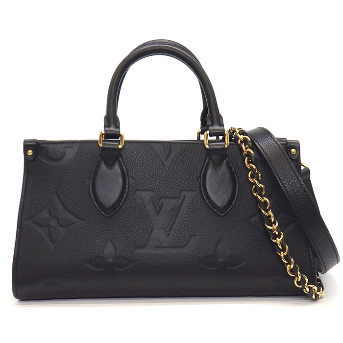 ルイ・ヴィトン LOUIS VUITTON ハンドバッグ オンザゴー EW M23640 ノワール モノグラム・アンプラント グレインカウハイドレザー 【中古】