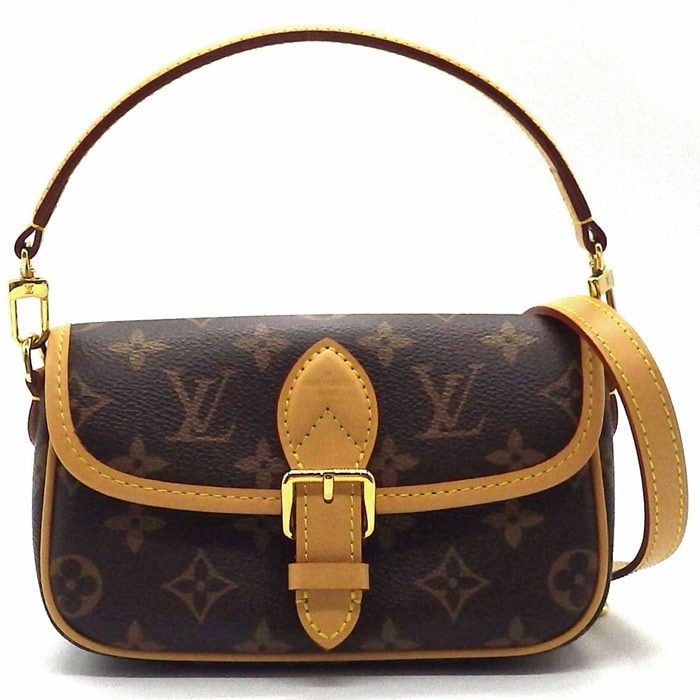 ルイ・ヴィトン LOUIS VUITTON ハンドバッグ/ショルダーバッグ ナノ・ディアヌ M83298 モノグラム キャンバス ベージュレザー 【中古】
