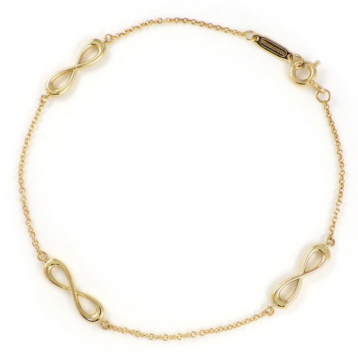  ティファニー Tiffany & Co. ブレスレット インフィニティ エンドレス K18YG 【中古】