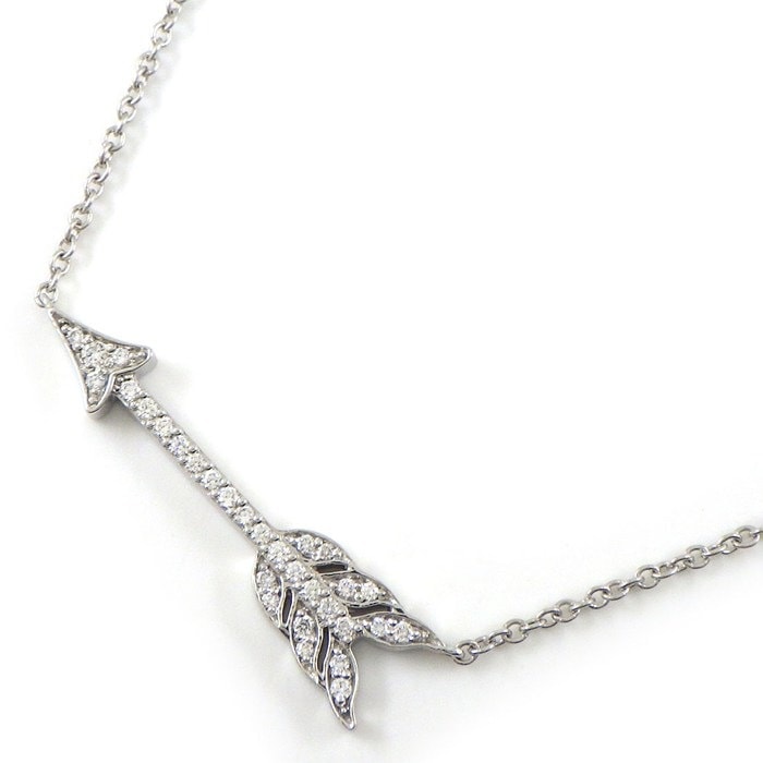  ティファニー Tiffany & Co. ネックレス アロー 矢モチーフ ダイヤモンド PT950 【中古】