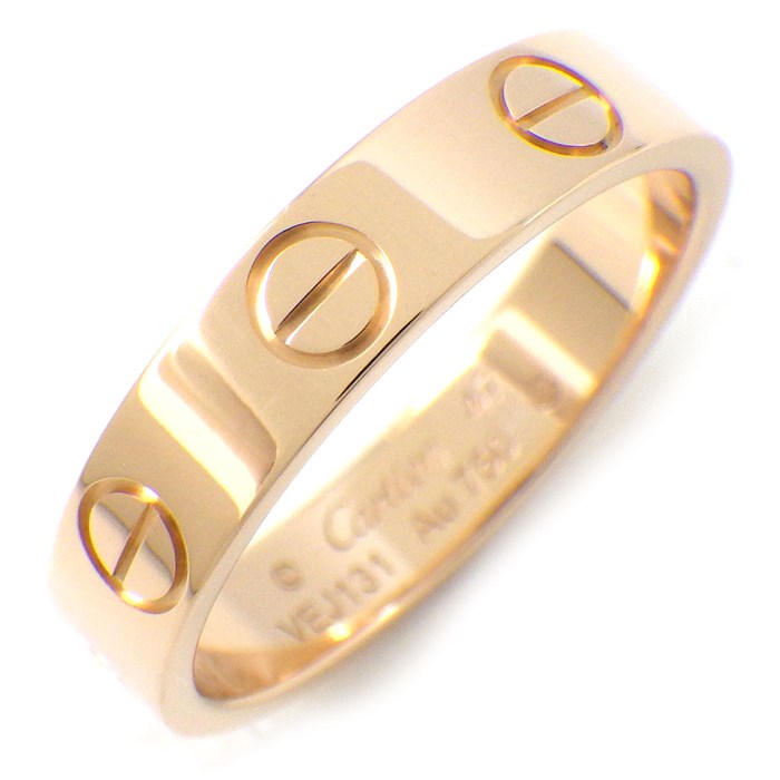カルティエ Cartier リング ラブ スモールモデル SM B4085247 K18PG 7号 / #47 【中古】