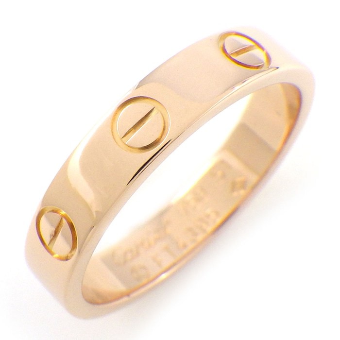 カルティエ Cartier リング ラブ スモールモデル SM B4085251 K18PG 11号 / #51 【中古】