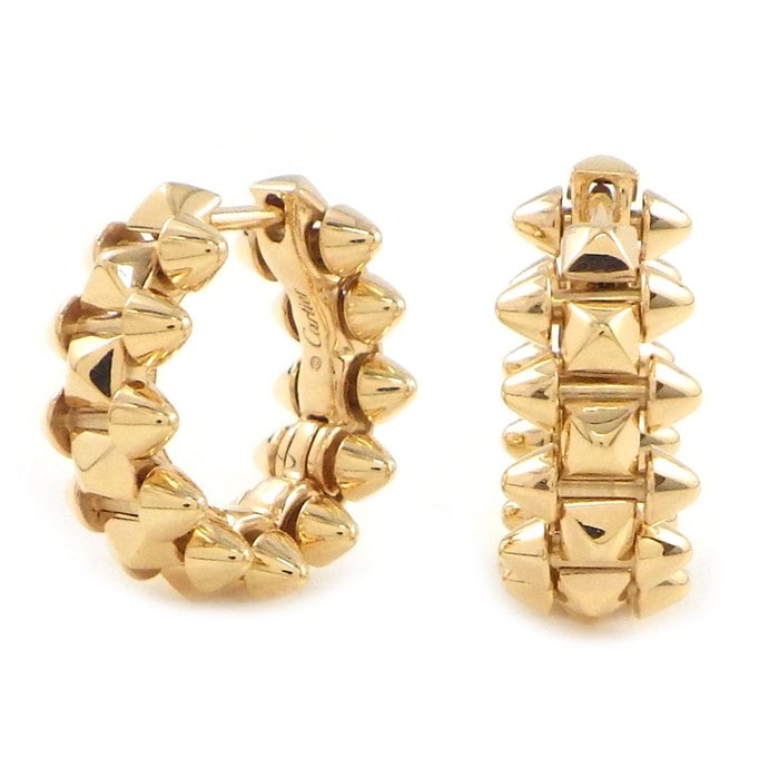 ▲美品 ティファニー K18YG/750 パロマピカソシグネチャー クロスピアス △美品 ティファニー K18YG/750 パロマピカソシグネチャー クロスピアス