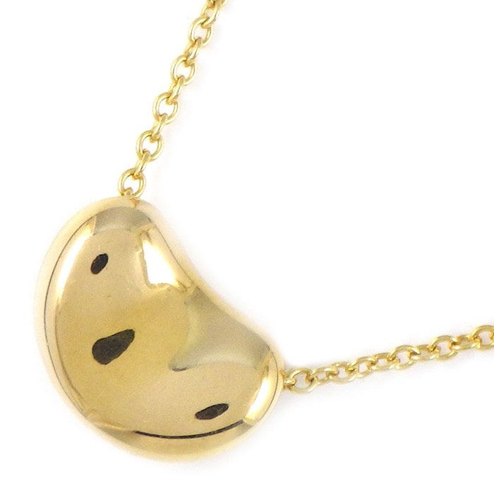 ティファニー Tiffany & Co. ネックレス ビーン デザイン ビーンズ 幅11mm K18YG 【中古】