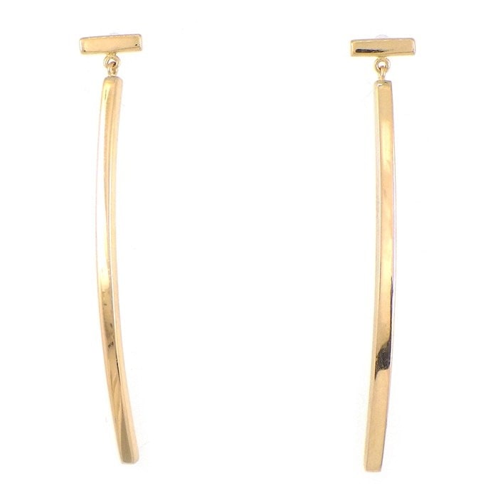ティファニー Tiffany & Co. ピアス T バー 62271876 スイング ワイヤー K18PG 【中古】