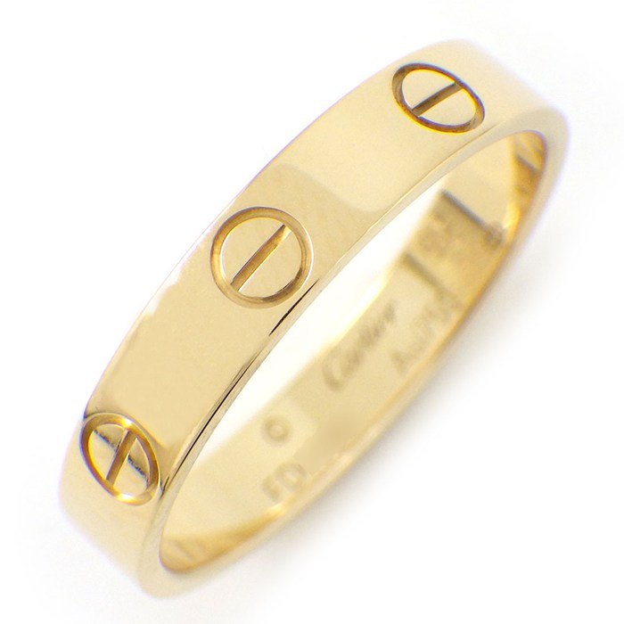 カルティエ Cartier リング ラブ スモールモデル SM B4085000 K18YG 15号 / #55 【中古】