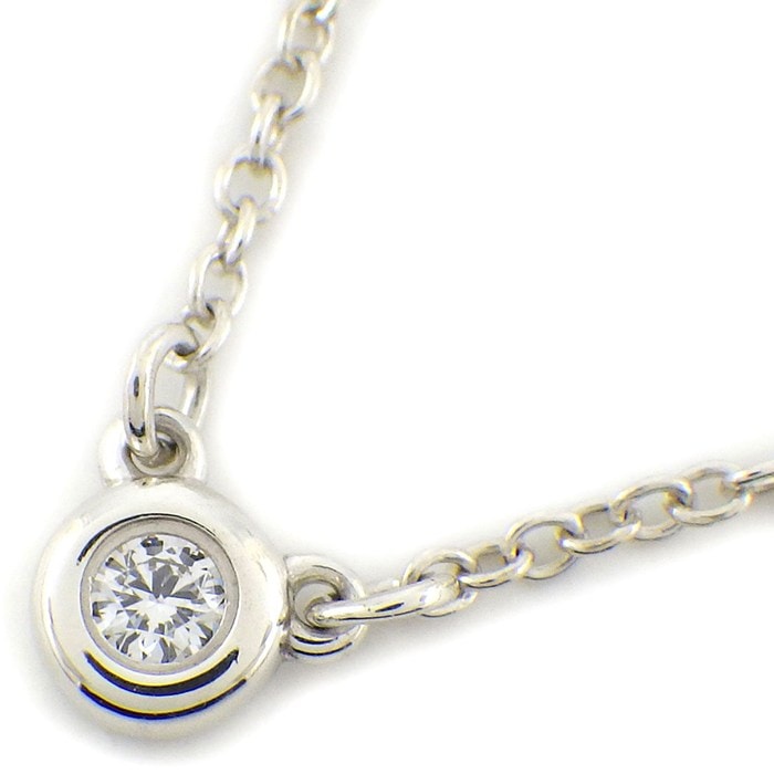 ティファニー Tiffany & Co. ネックレス バイザヤード シングル 1ポイント ダイヤモンド 0.025ct SV925 【中古】