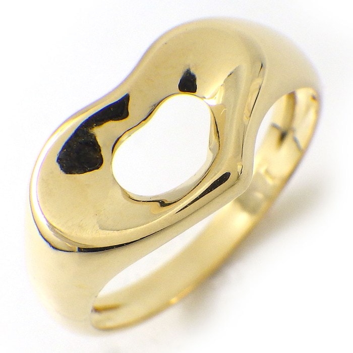 ティファニー Tiffany & Co. リング オープンハート K18YG 11号 【中古】