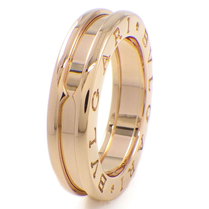 ブルガリ BVLGARI リング B-zero1 ビーゼロワン XS 335990 1バンド ロゴ K18PG 9号 / #49 【中古】