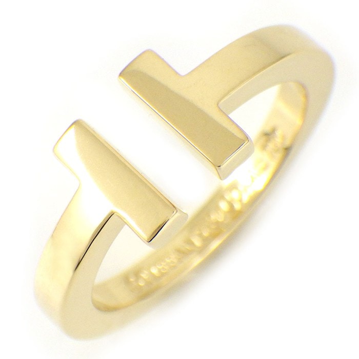 ティファニー Tiffany & Co. リング Tスクエア 60147245 K18YG 14号 【中古】