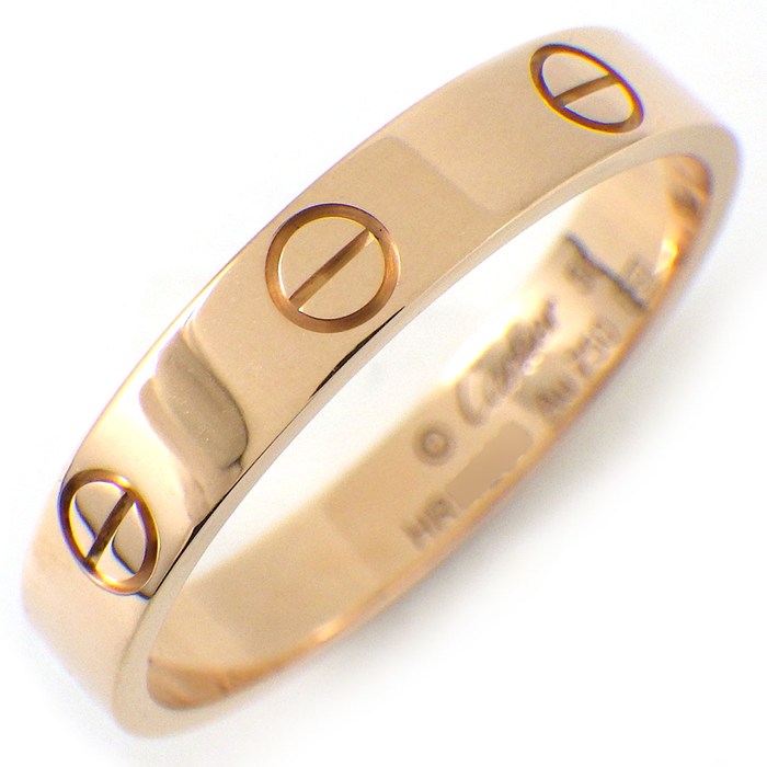 カルティエ Cartier リング ラブ スモールモデル SM B4085200 K18PG 17.5号 / #58 【中古】
