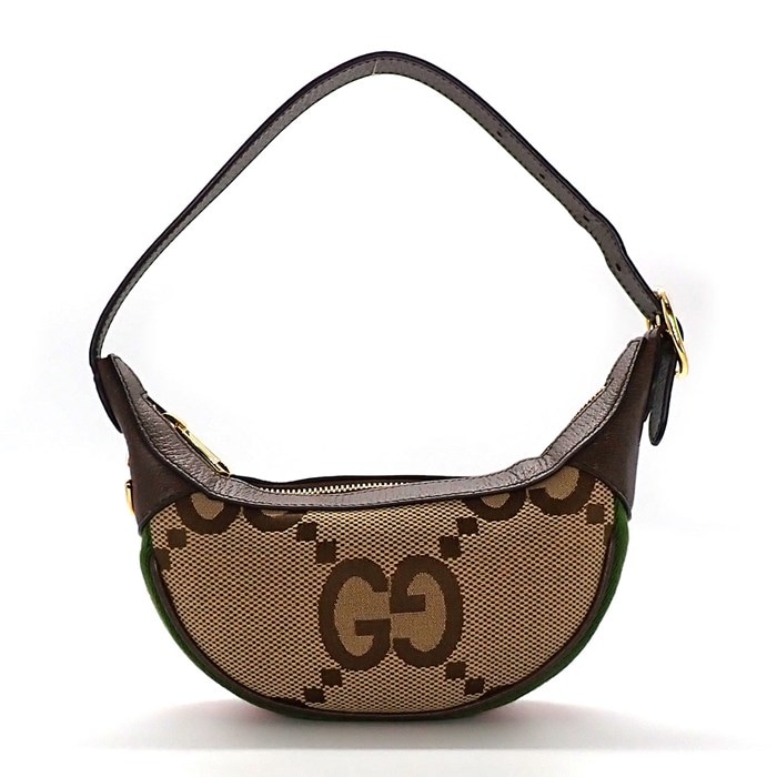 グッチ GUCCI ハンドバッグ/ショルダーバッグ オフィディア ミニバッグ 658551 キャメル/エボニー ジャンボGG キャンバス 【中古】