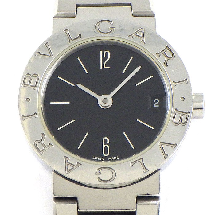 ブルガリ BVLGARI 腕時計 ブルガリブルガリ BB23SS ブラック文字盤 デイト SS クオーツアナログ 【箱・保付き】 【中古】