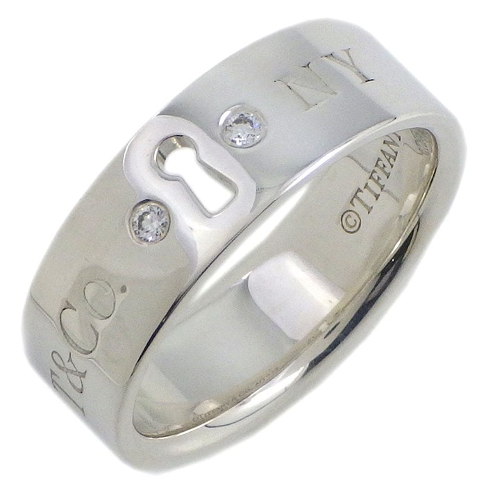 ティファニー Tiffany & Co. リング ロック 2ポイント ダイヤモンド SV925 11号 【中古】