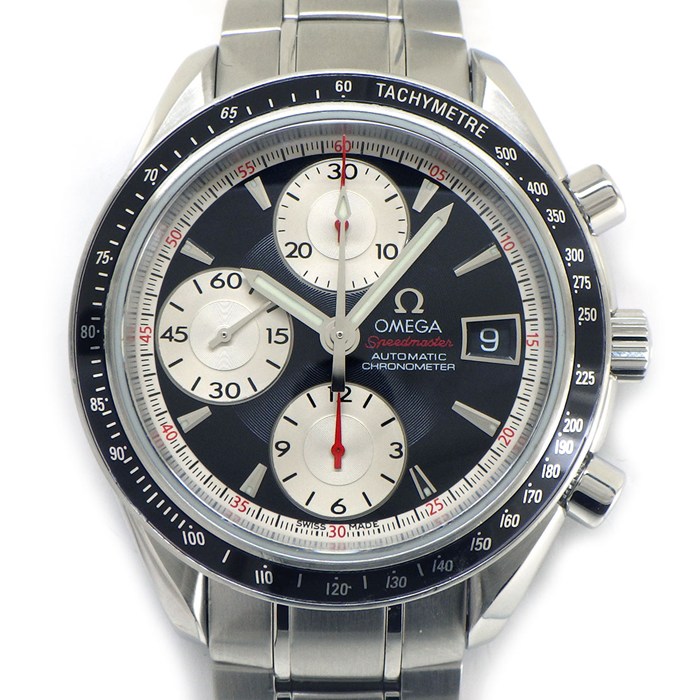 オメガ OMEGA 腕時計 スピードマスター 3210.51 ブラック文字盤 デイト クロノグラフ 夜光針・インデックス スモールセコンド SS 自動巻き 【中古】
