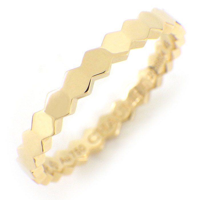 ショーメ Chaumet リング ビー マイ ラブ ハニカム 081885 蜂 ミツバチ 蜂の巣 K18YG 9号 / #49 【中古】