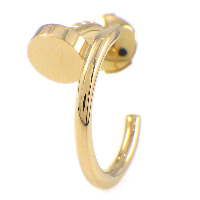 カルティエ Cartier ピアス ジュストアンクル フープ スモールモデル SM K18YG ※片方のみ 【箱・保付き】 【中古】
