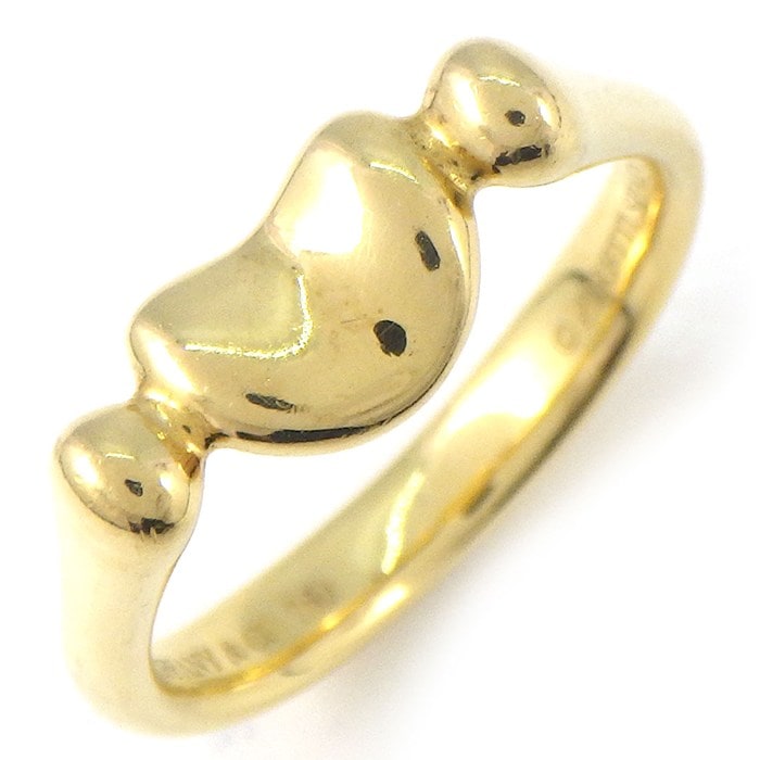 ティファニー Tiffany & Co. リング ビーン デザイン ミニ ビーンズ K18YG 12号 【中古】