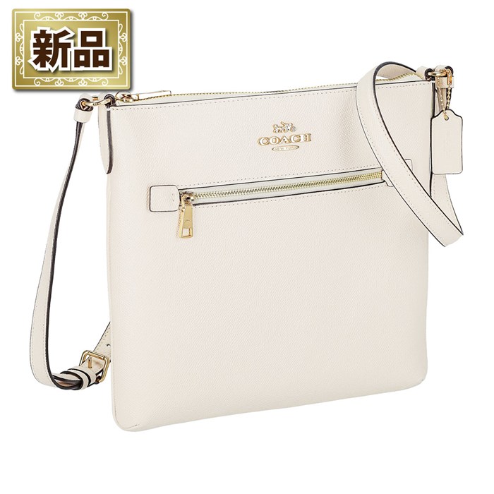 【新品】コーチ COACH ショルダーバッグ ミニ ローアン ファイルバッグ C1556 IMCHK 2023 AW チョーク リファインド カーフレザー ゴールド金具