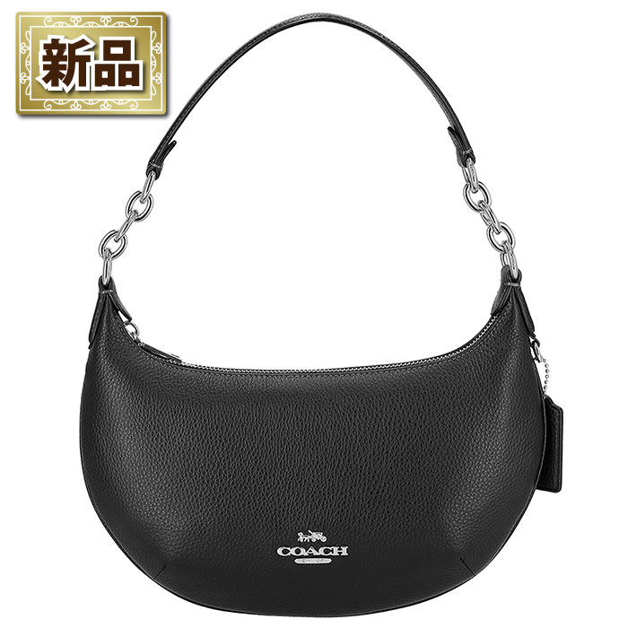 【新品】コーチ COACH ハンドバッグ ペイトン ホーボーバッグ CE619 SVDTV 2024 AW ブラック リファインド ぺブルレザー シルバー金具