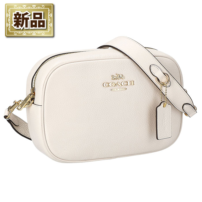【新品】コーチ COACH ショルダーバッグ ジェイミー カメラバッグ CA207 IMCHK 2023 SS チョーク リファインド ペブルレザー ゴールド金具