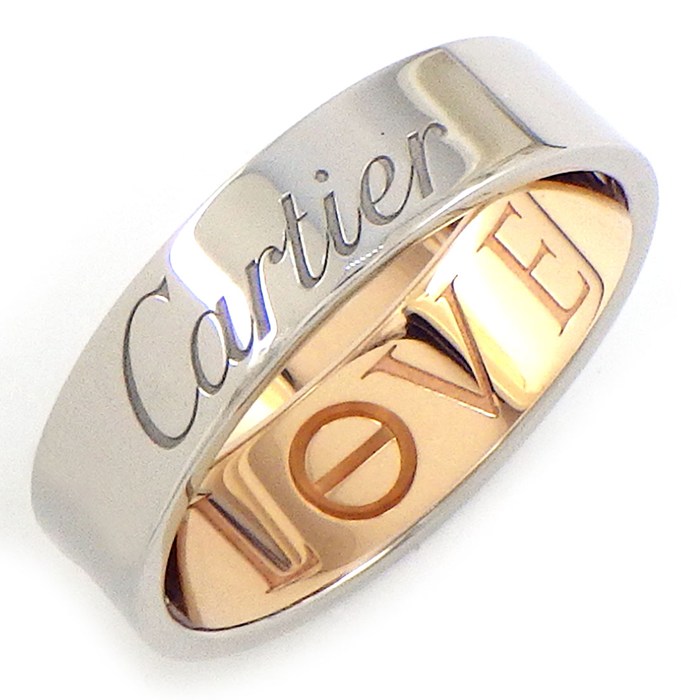 カルティエ Cartier リング ラブ シークレット K18PG K18WG 13.5号 / #54 【中古】