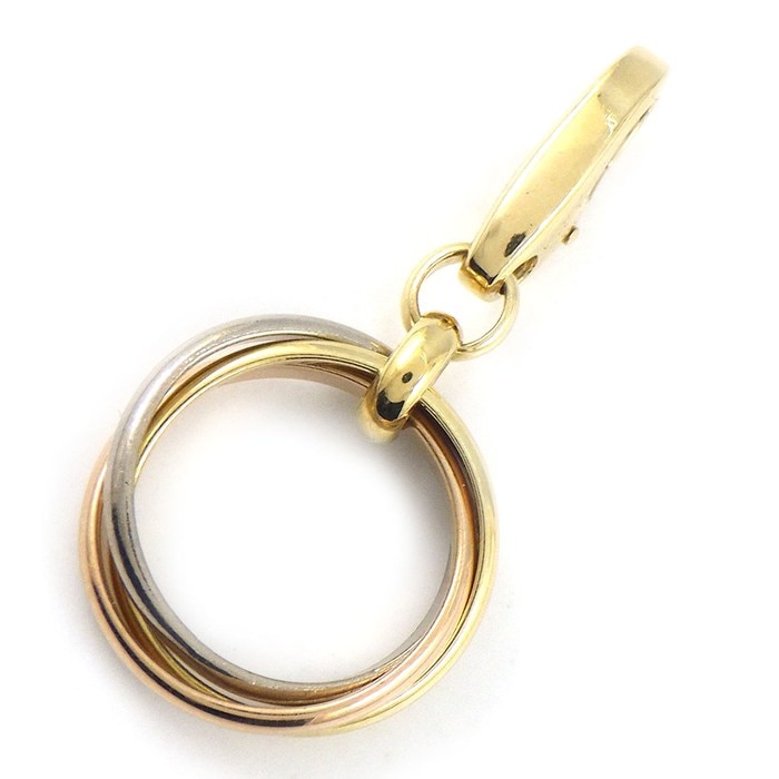 カルティエ Cartier チャーム ペンダントトップ トリニティ スリーカラー K18PG K18WG K18YG 【中古】