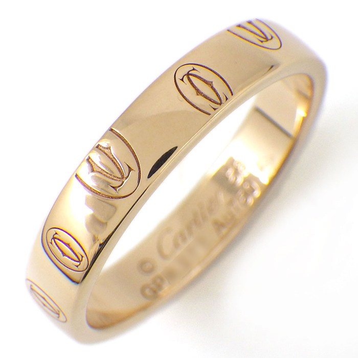 カルティエ Cartier リング C2 K18YG 17号 / #57 Cartier（カルティエ） 2Cリング ダイヤモンド C2リング ドゥーブルC